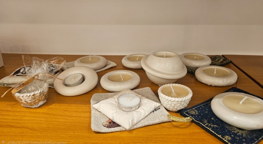 شموع معطره بالجبس